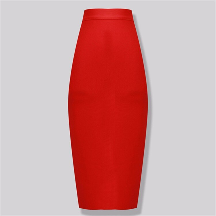 Plus Size XL Summer Fashion Sexy Long Bandage Skirt 2020 Pencil Skirt Candy Color Long Skirts Women 78CM