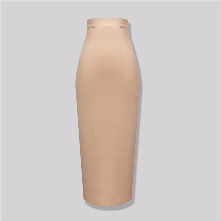 Plus Size XL Summer Fashion Sexy Long Bandage Skirt 2020 Pencil Skirt Candy Color Long Skirts Women 78CM