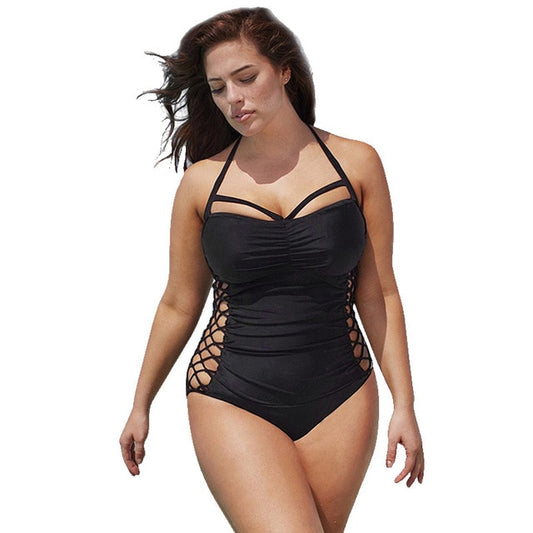 Plus Size Sexy One Piece Swimsuit