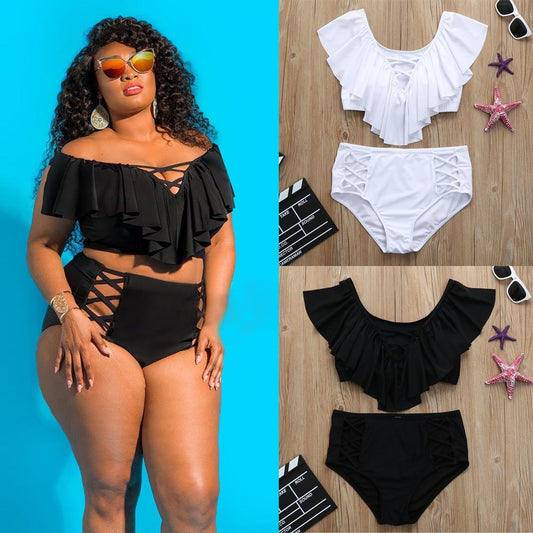 Womail Brand High Quality Swimwear Women Plus Size Women Solid Bikini Set Push-Up Padded Bathing Swimwear Swimsuit