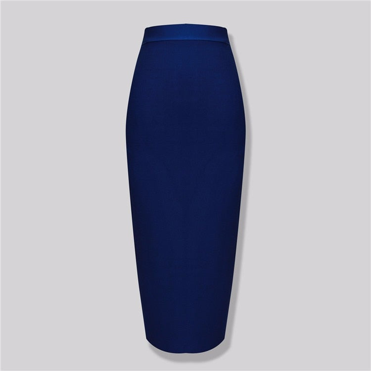 Plus Size XL Summer Fashion Sexy Long Bandage Skirt 2020 Pencil Skirt Candy Color Long Skirts Women 78CM