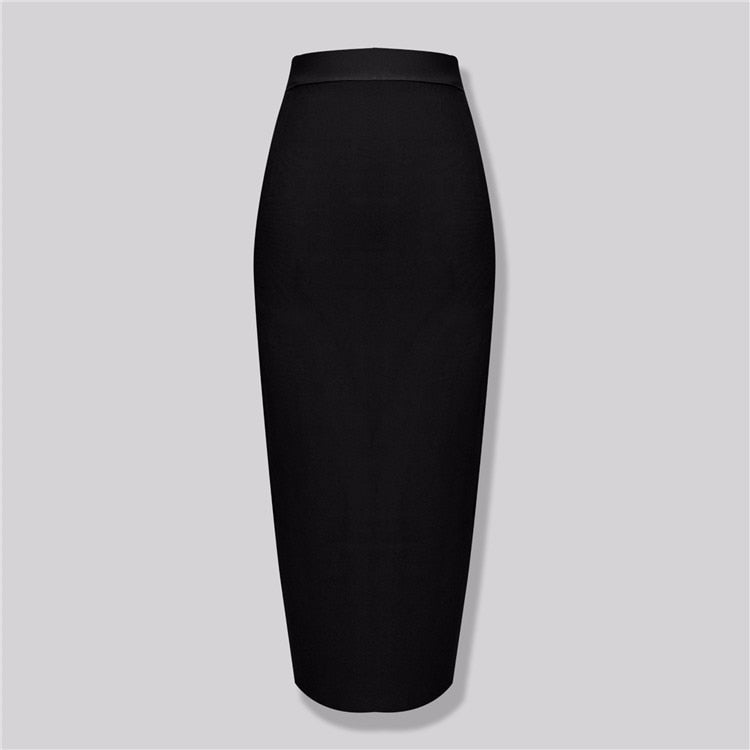 Plus Size XL Summer Fashion Sexy Long Bandage Skirt 2020 Pencil Skirt Candy Color Long Skirts Women 78CM